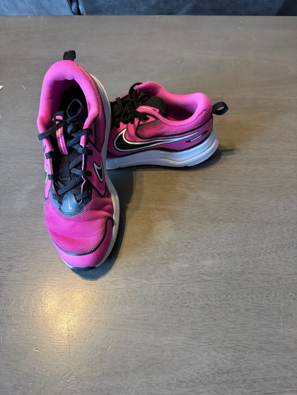 Nike Hot Pink and Black Athletic Sneakers